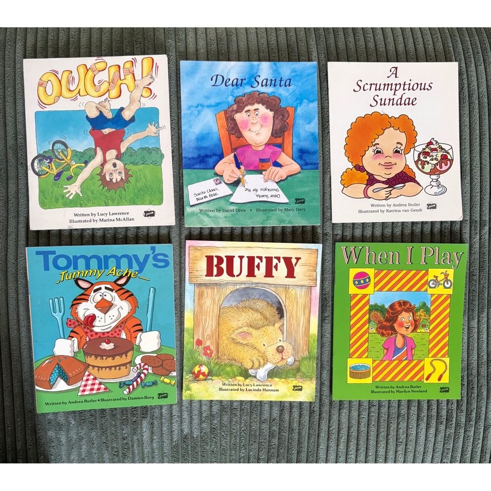 Lot of 6 Rigby Literacy 2000 Leveled Readers‎ Kindergarten 1st Grade Books